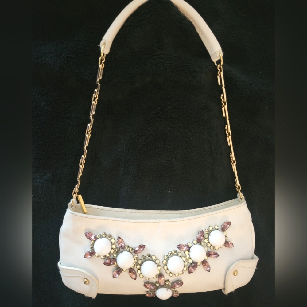 Authentic Dolce & Gabbana Crystal Embellished Mini Pochette
